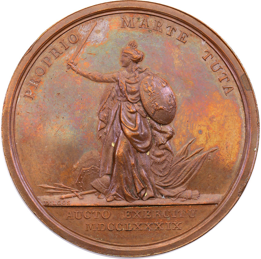 Stanisław August Poniatowski. Medal Sobieski 1789, Sejm czteroletni, brąz